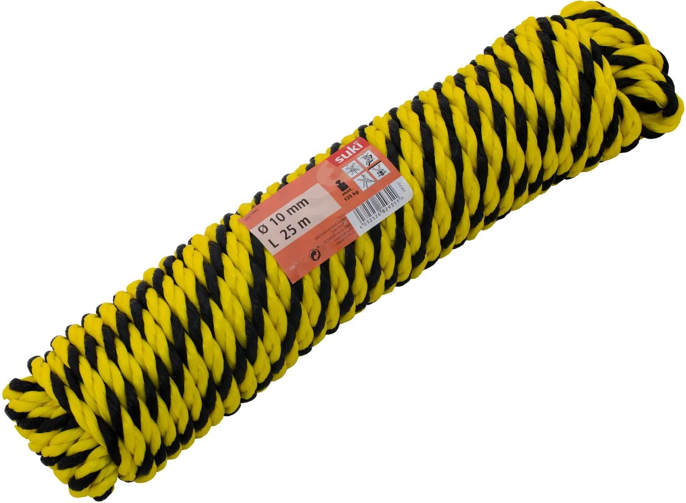 KÖIS FILM POLÜPROPÜLEEN 10MMX25M MUST/KOLLANE