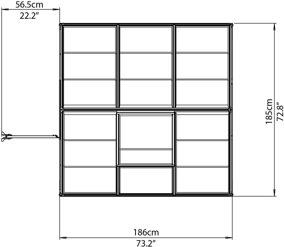 KASVUHOONE HYBRID 3,44M²