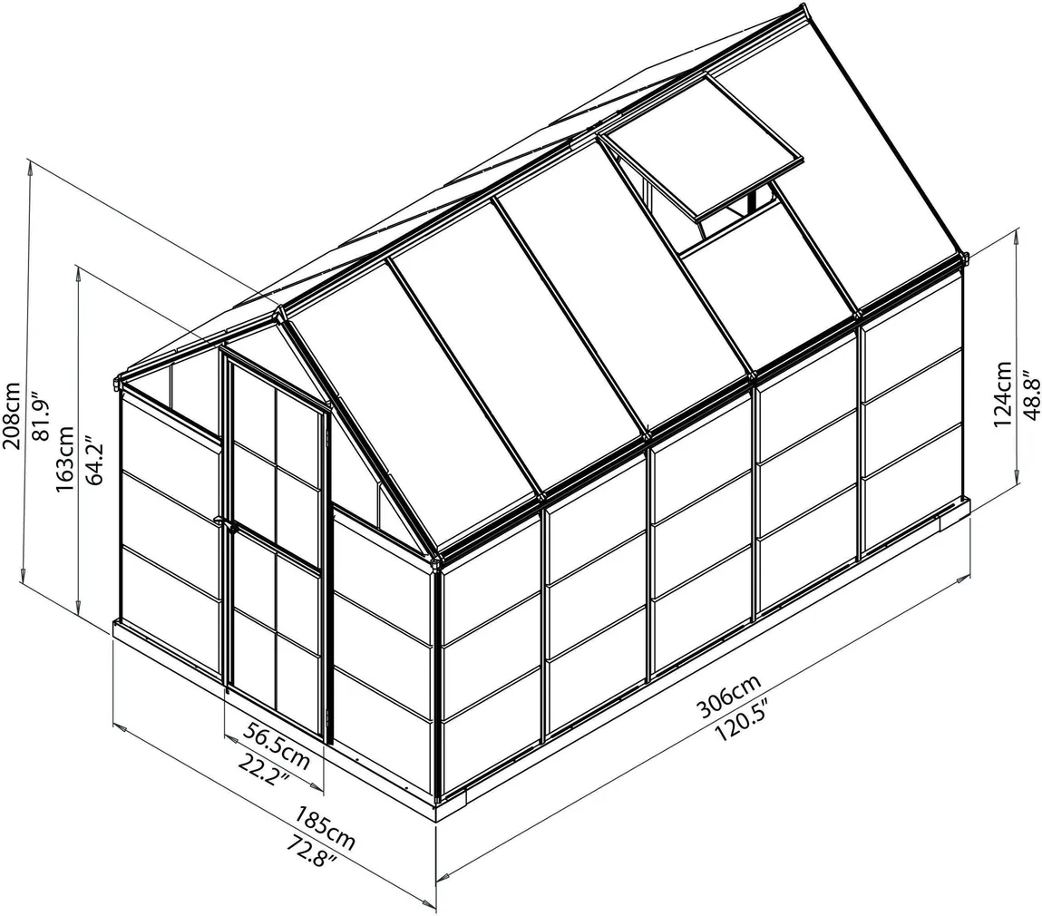 KASVUHOONE HYBRID 5,66M²
