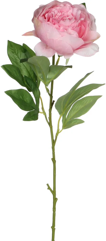 KUNSTLILLE OKS MICA DECORATIONS PEONY 76CM ROOSA