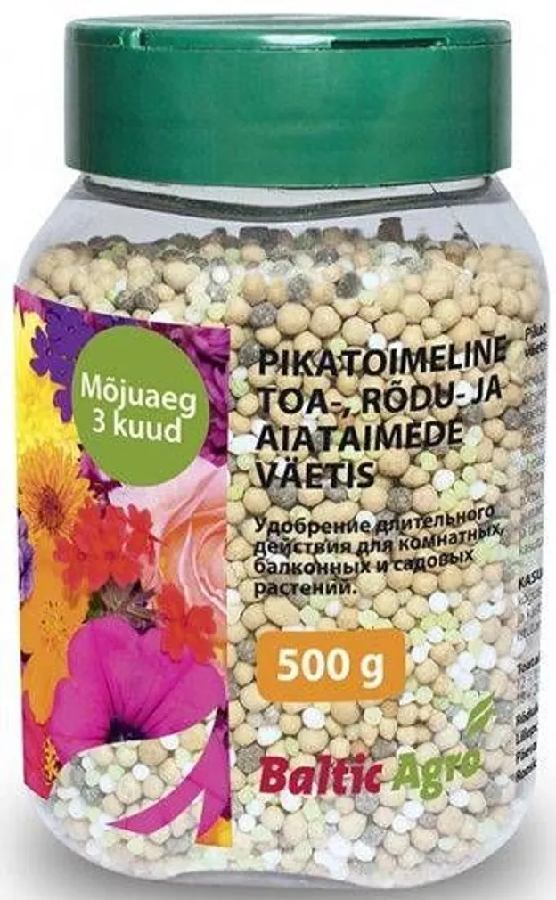 PIKATOIMELINE TOA-, RÕDU- JA AIATAIMEDE VÄETIS BALTIC AGRO 500G
