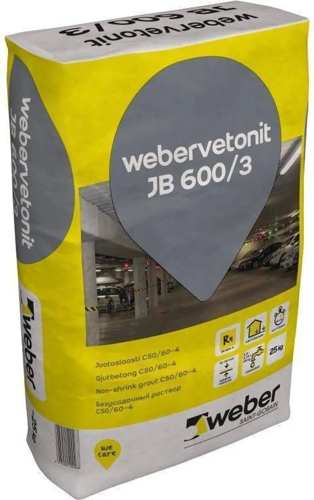  JOOTEBETOON WEBER JB 600/3, 25KG