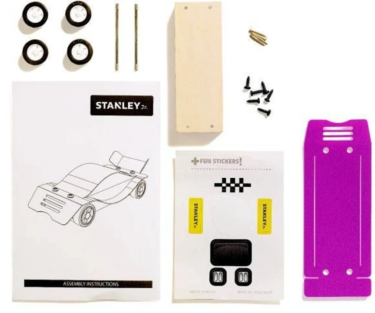 ARENDAV MÄNG TEE ISE 'RALLIAUTO STANLEY' LILLA SUURUS S