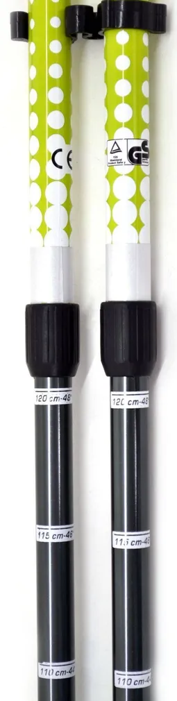 KÄIMISKEPID ANTI-SHOCK REGULEERITAVAD KOLLANE/ROHELINE