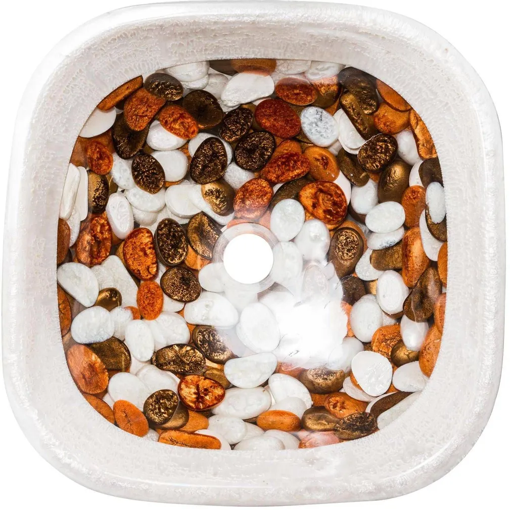 VALAMU GL 313 42X42X13CM KUNSTLIK VAIK VALGE-PRUUN