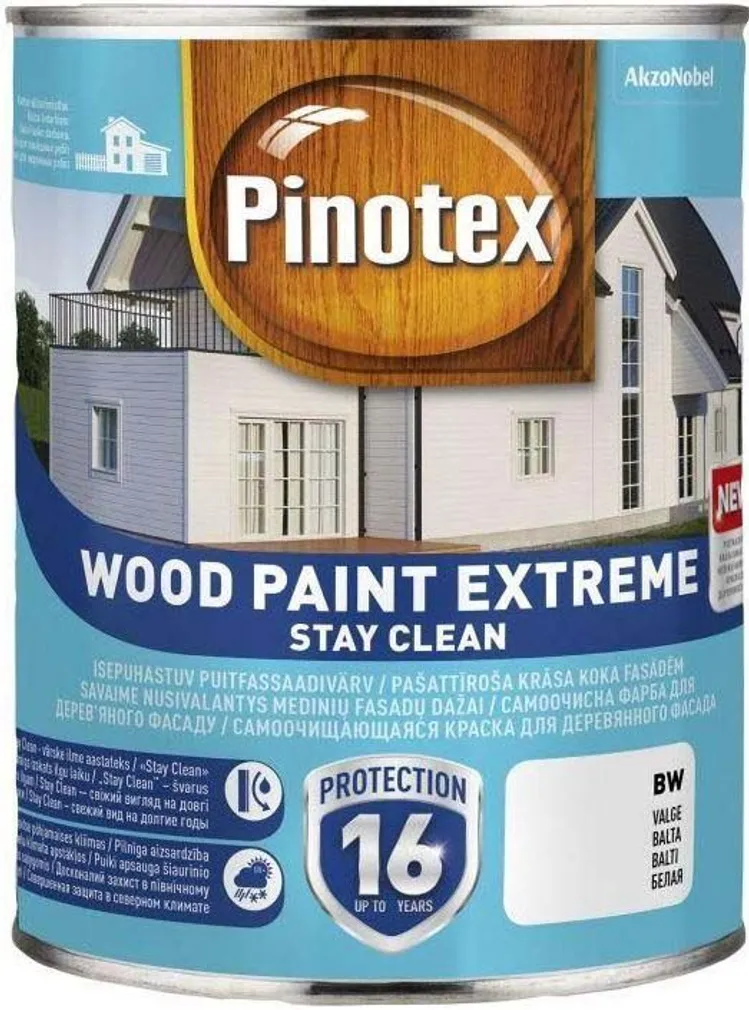 PUITFASSAADIVÄRV PINOTEX WOOD PAINT EXTREME 2,5L VALGE POOLMATT