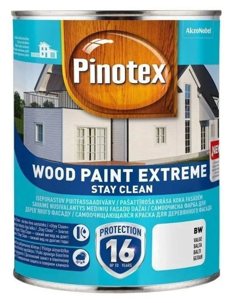 PUITFASSAADIVÄRV PINOTEX WOOD PAINT EXTREME 2,35L VÄRVITU (BC) POOLMATT