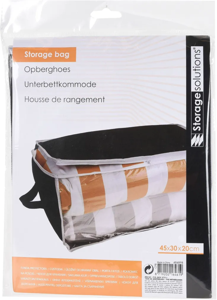 HOIUKOTT VALGE LUKUGA 45X30X20CM MUST 