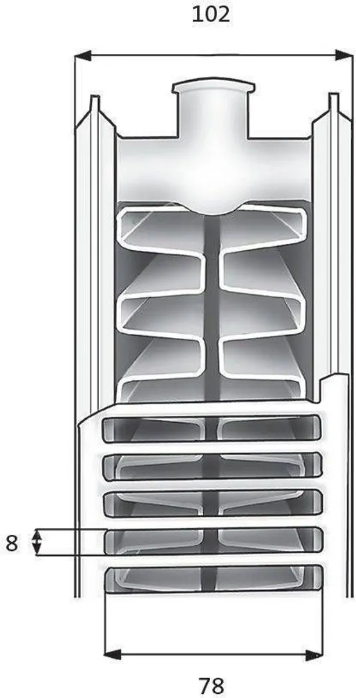 PANEELRADIAATOR PURMO COMPACT PC22 TERAS 1000X600X102MM KÜLGÜHENDUS 1709W