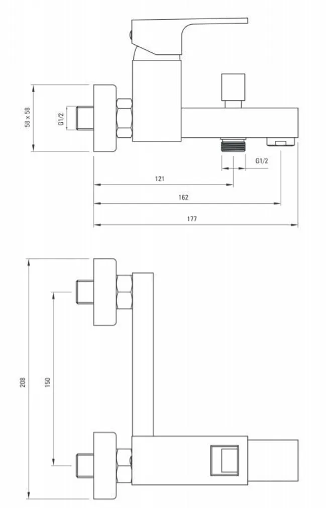 VANNI- JA DUŠISEGISTI ANEMON BCZ DEANTE W100 KROOM-VALGE