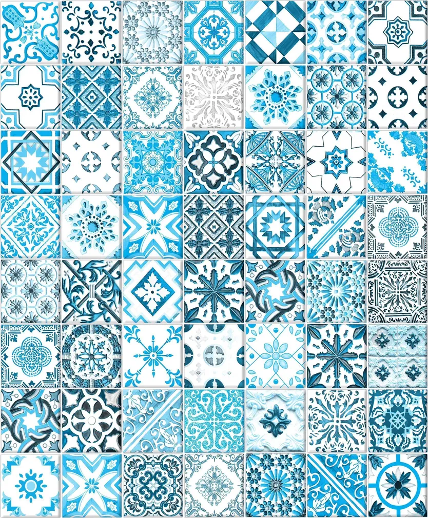 NIISKUSKINDEL SEINAKATE SINTRA DECORATION MAROKO SININE 0,53X10,5M