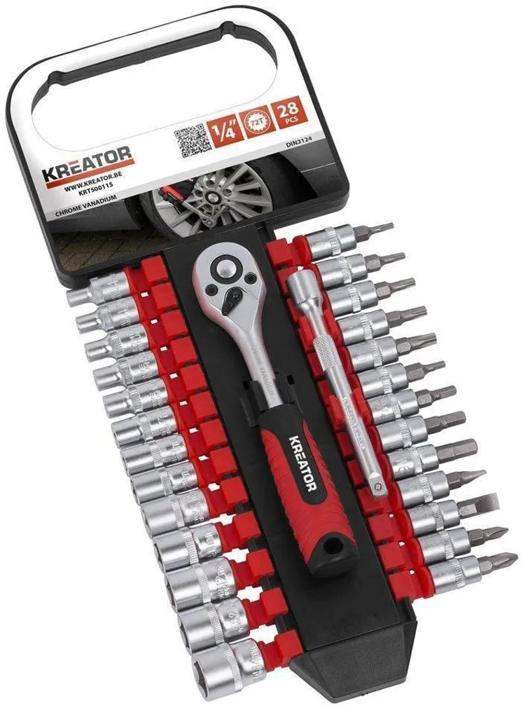 NARRE JA PADRUNITE KOMPLEKT KREATOR 1/4" 28-OSALINE