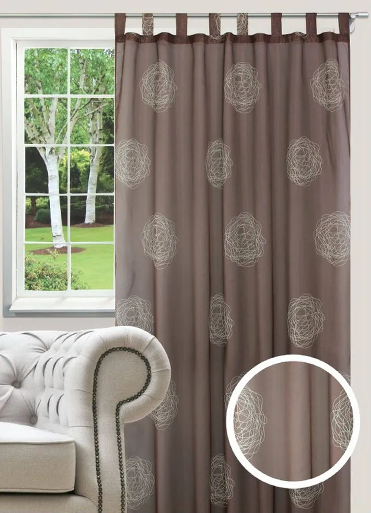 KARDIN ÖÖSIDEGA NEBRASKA SPLENDID 140X245CM PRUUN