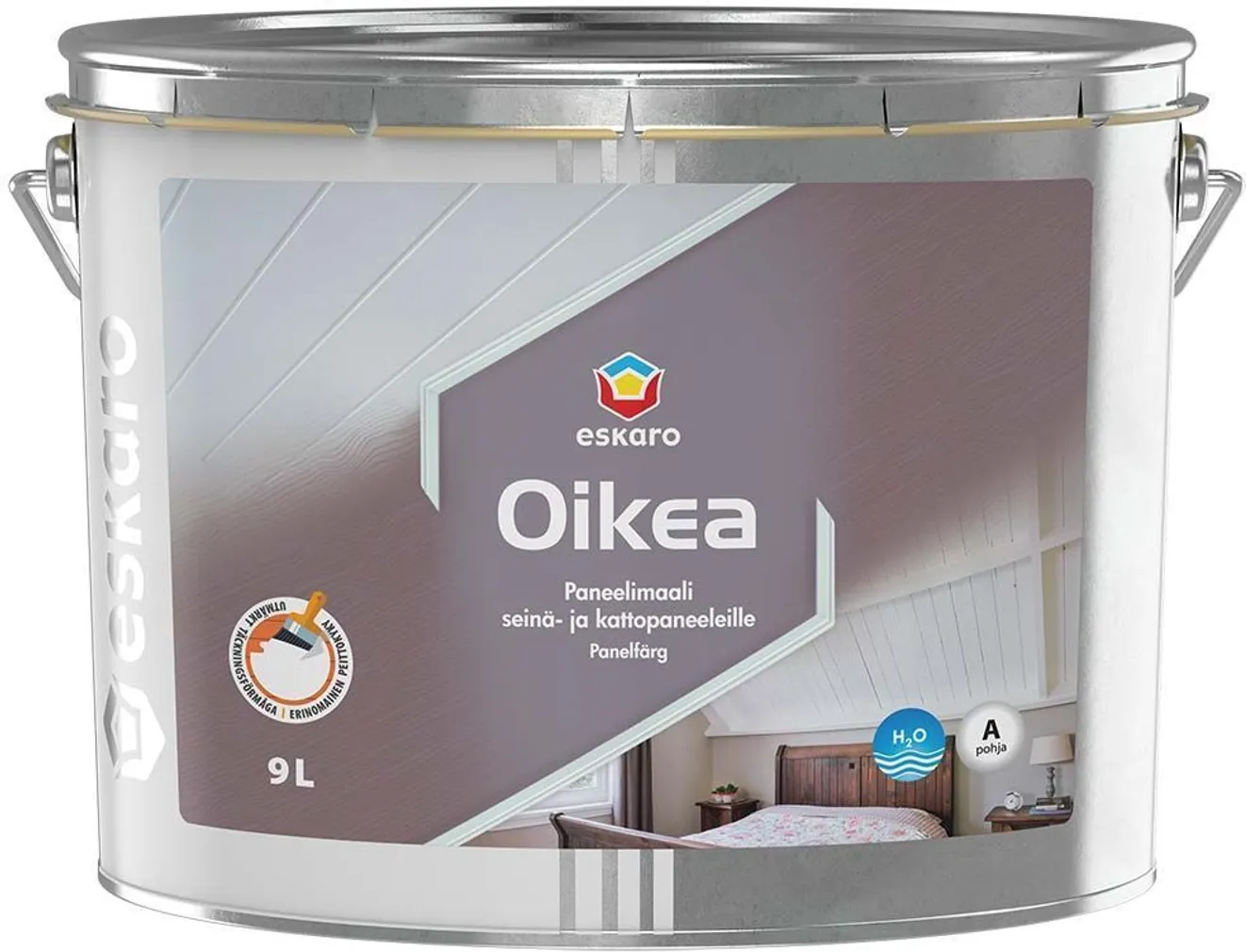 PUITLAGEDE JA -SEINTE VÄRV ESKARO OIKEA 9L VALGE POOLMATT