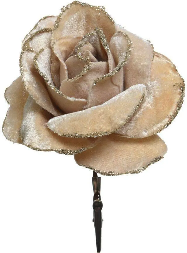 KUNSTLILL ROOS Ø12X7CM PÄRLMUTTER