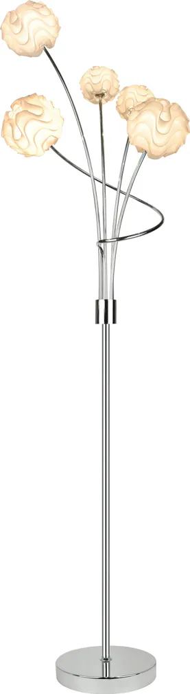 PÕRANDALAMP CREYA 5X28W G9 KROOM VALGE