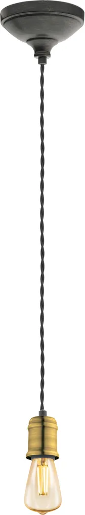 RIPPVALGUSTI EGLO YORTH E27 1X60W ANTIIKKULDNE