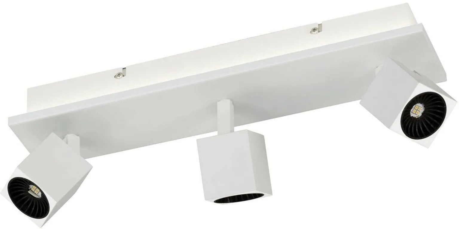 KOHTVALGUSTI TRIO CUBA 4X4,3+8W 430+640LM 3000K MATT VALGE