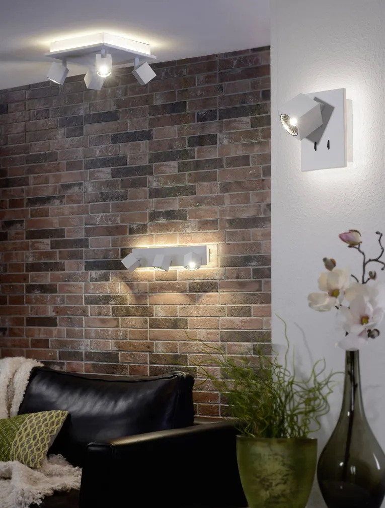 KOHTVALGUSTI TRIO CUBA 4X4,3+8W 430+640LM 3000K MATT VALGE