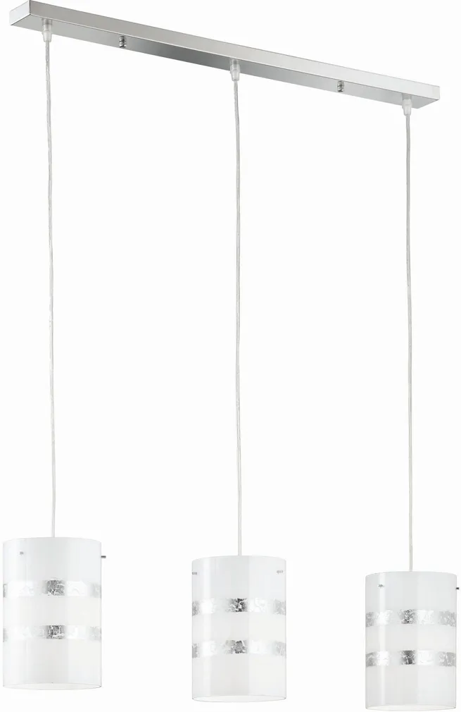 LAELAMP TRIO NIKOSIA 3XE27 40W VALGE/HÕBE