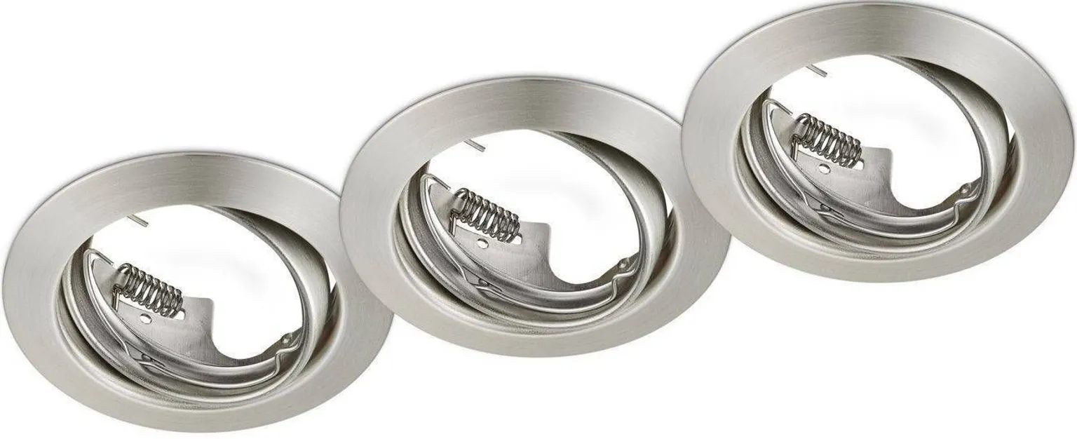 RIPPLAEVALGUSTI TRIO JURA 3XGU10 15W MATT NIKKEL