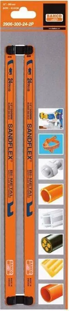 RAUASAELEHT BAHCO SANDFLEX 24TPI 300MM 2 TK JAEPAKEND