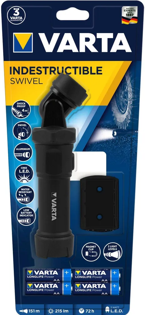 TÖÖLAMP IDESTRUCTIBLE SWIVEL VARTA