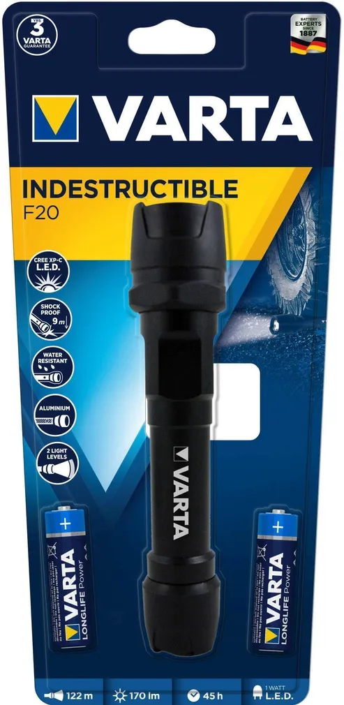 TASKULAMP F20 INDESTRUCTIBLE VARTA
