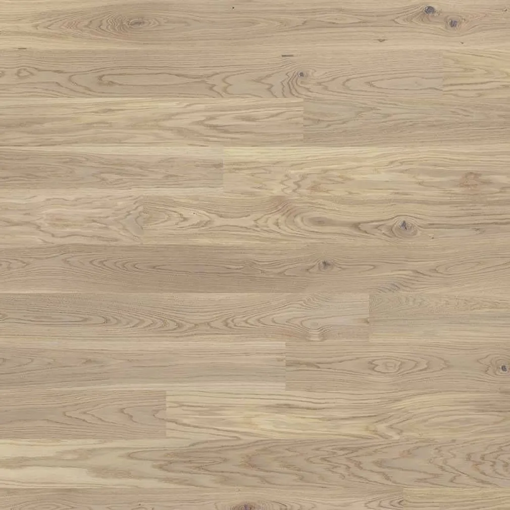 LAUDPARKETT 13MM SHADE OAK CREAM WHITE 1-LIPP MATT LAKK