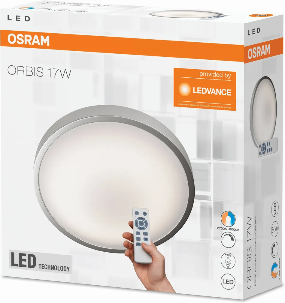 PLAFOON OSRAM 17W LED 2700-6000K PULT 310MM 