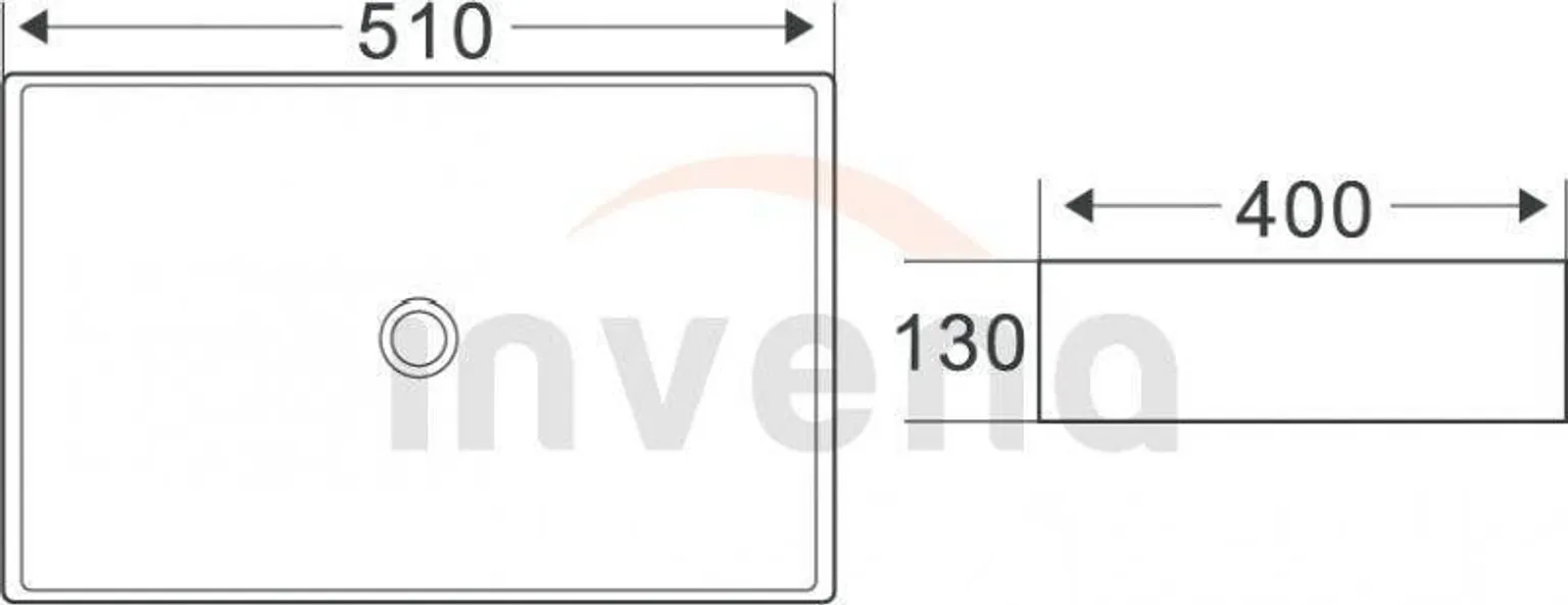 PINNAPEALNE VALAMU INVENA ATE 510X400X130MM 