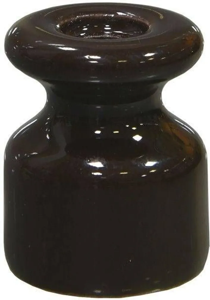 KERAAMILINE ISOLAATOR TEKSTIILKAABLILE BIRONI 8TK PAKIS PRUUN