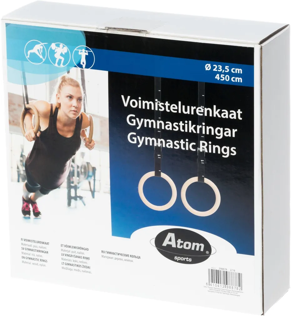 TREENINGRÕNGAD ATOM 23,5CM 495CM PUIT/NAILON MUST