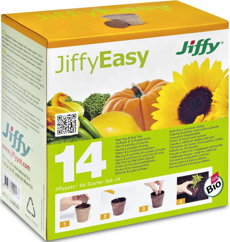 TURBAPOTID JIFFY 6CM + TURBATABLETID QSM 38MM 14TK