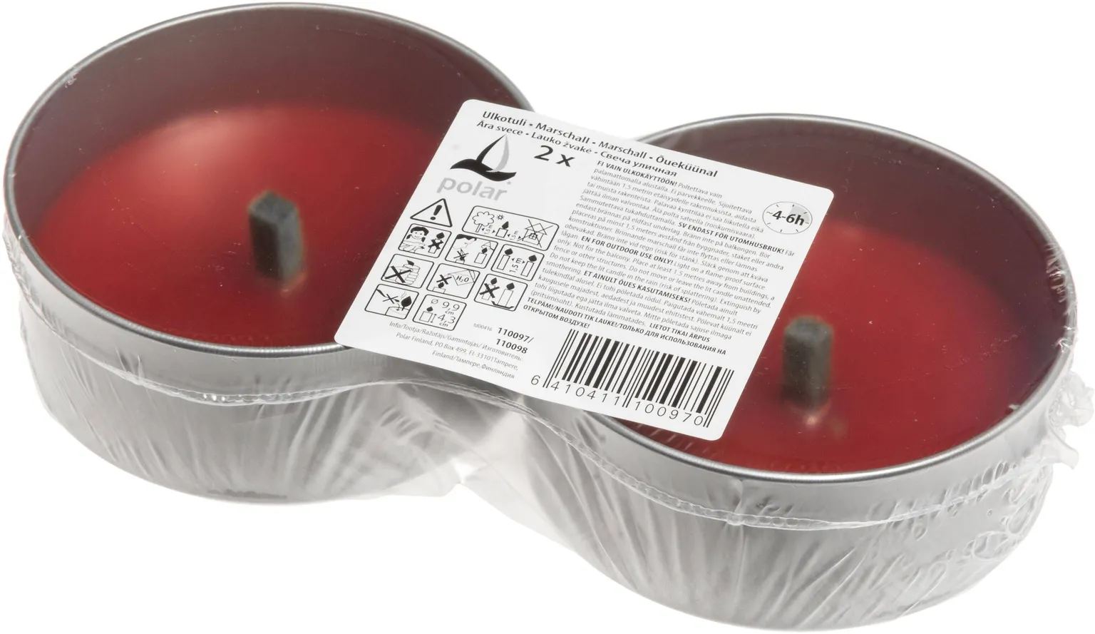 PUNANE ÕUEKÜÜNAL HÕBEDASES METALLÜMBRISES 4-6H 2TK/PAKIS