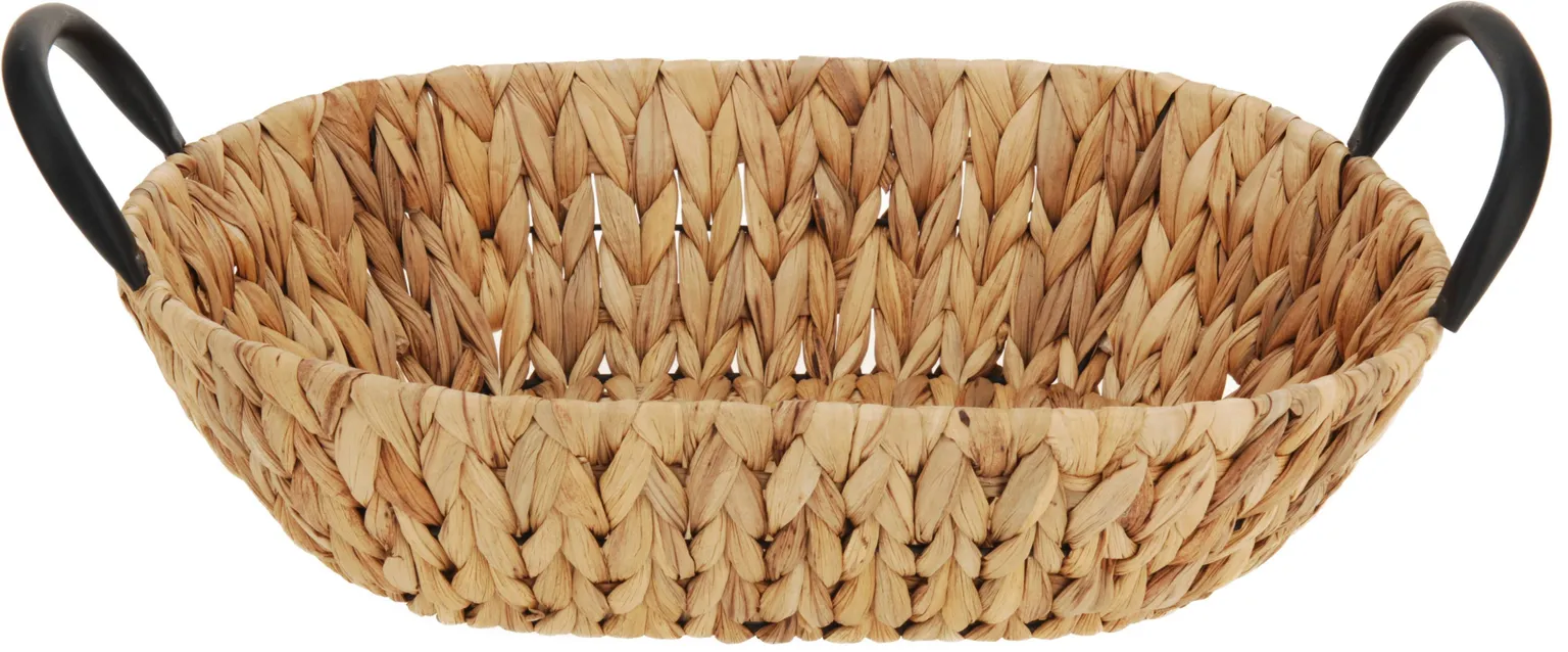 OVAALNE KORV WATERHYACINTH 35X25X8CM METALL SANGAD