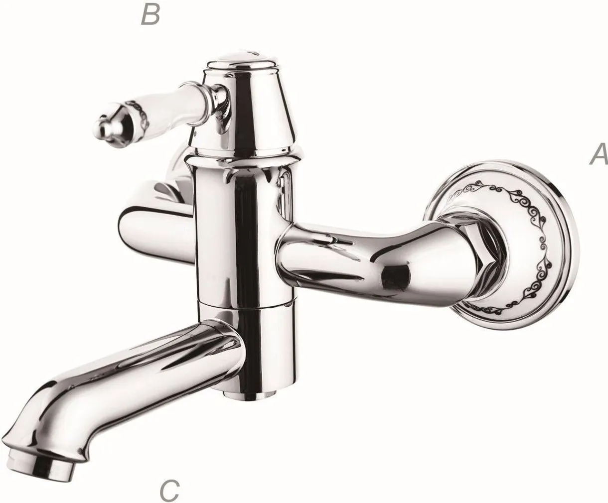 VANNI- JA DUŠISEGISTI BLUE STAR CAPRI CA509 KROOM-VALGE