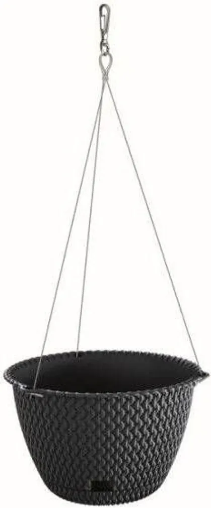 AMPELPOTT PROSPERPLAST SPLOFY ROUND WS PLASTIK Ø27CM ANTRATSIIT