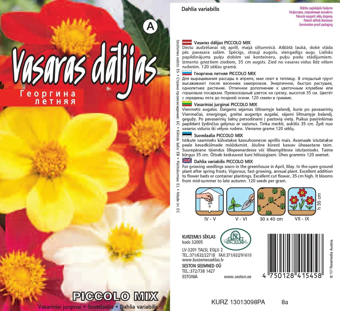 SEEMNED KURZEMES SEKLAS SUVEDAALIA PICCOLO MIX 0,5 G