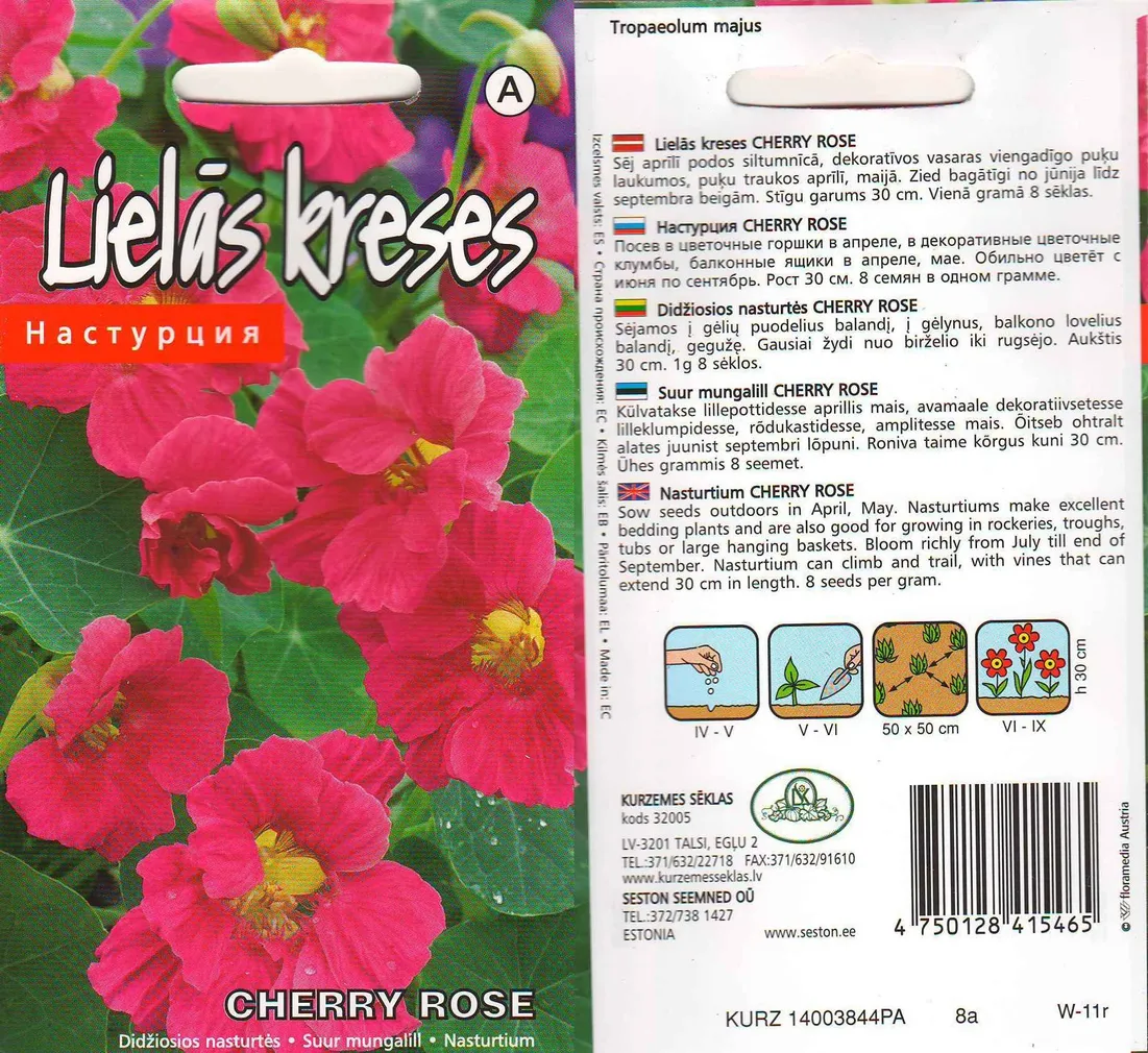 SEEMNED KURZEMES SEKLAS SUUR MUNGALILL CHERRY ROSE 3 G