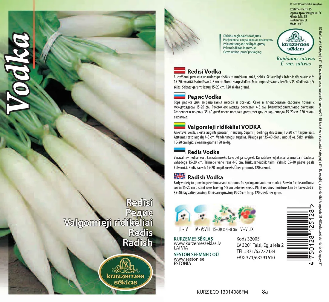 SEEMNED KURZEMES SEKLAS REDIS VODKA 3 G