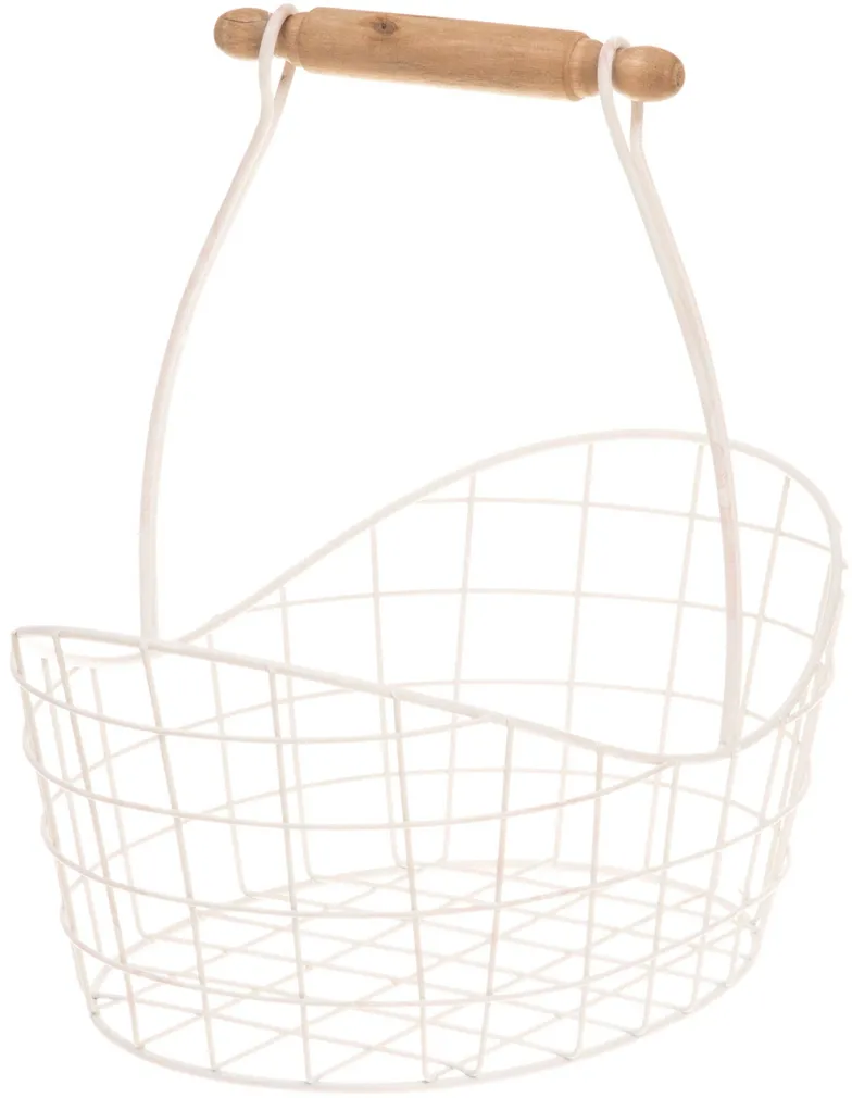 SISUSTUSKORV 4LIVING SARAH SANGAGA 34,5X22X32CM VALGE