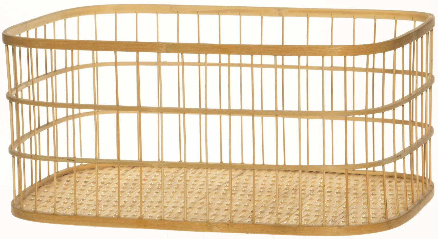 SISUSTUSKORV 4LIVING 44X30X20CM BAMBUS NATURAALNE