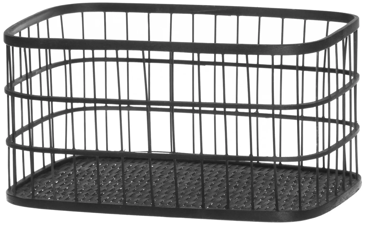 SISUSTUSKORV 4LIVING 35X22X18CM BAMBUS MUST