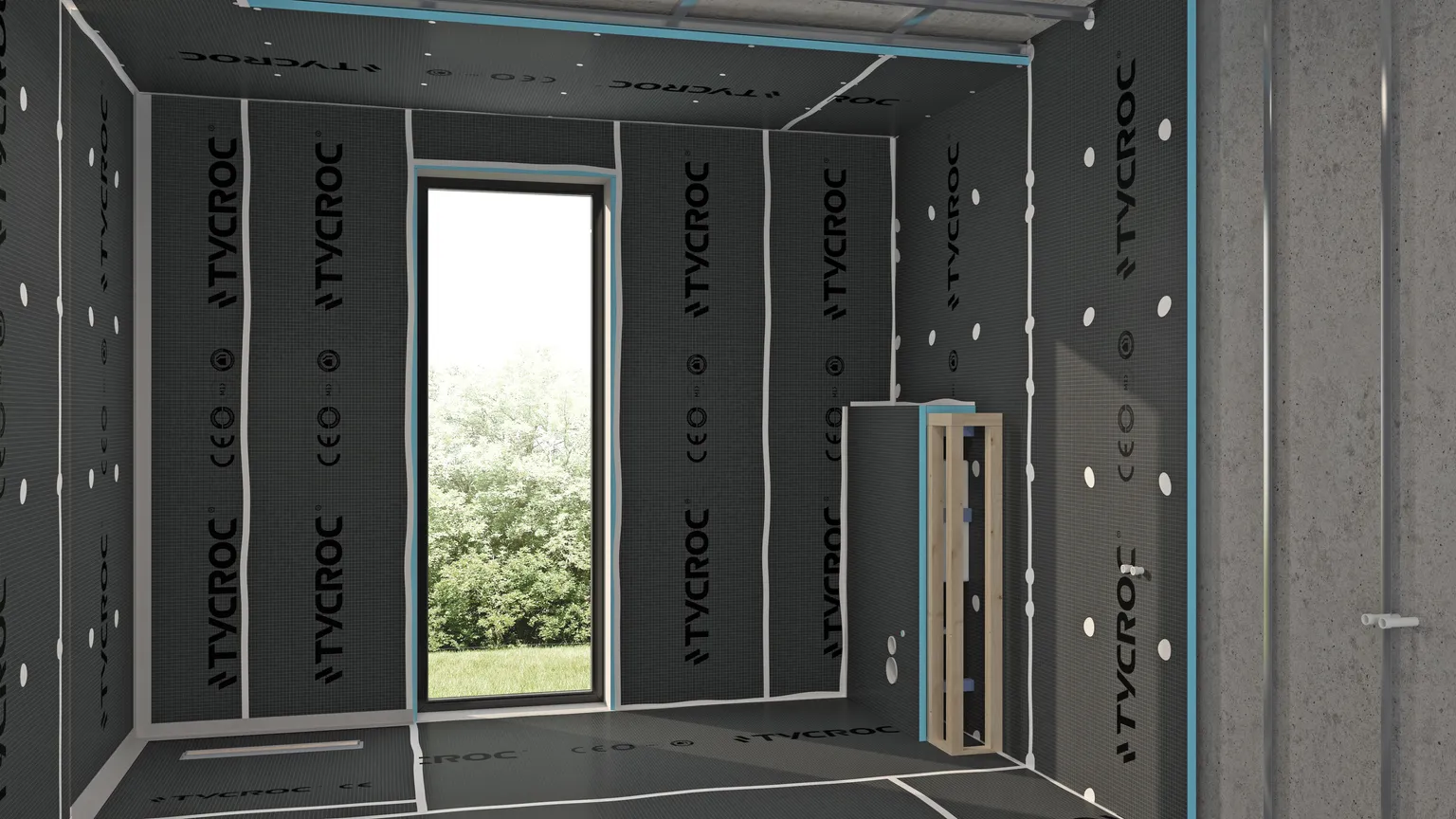 EHITUSPLAAT TYCROC TWP12 2500X600X12MM 1,5M2