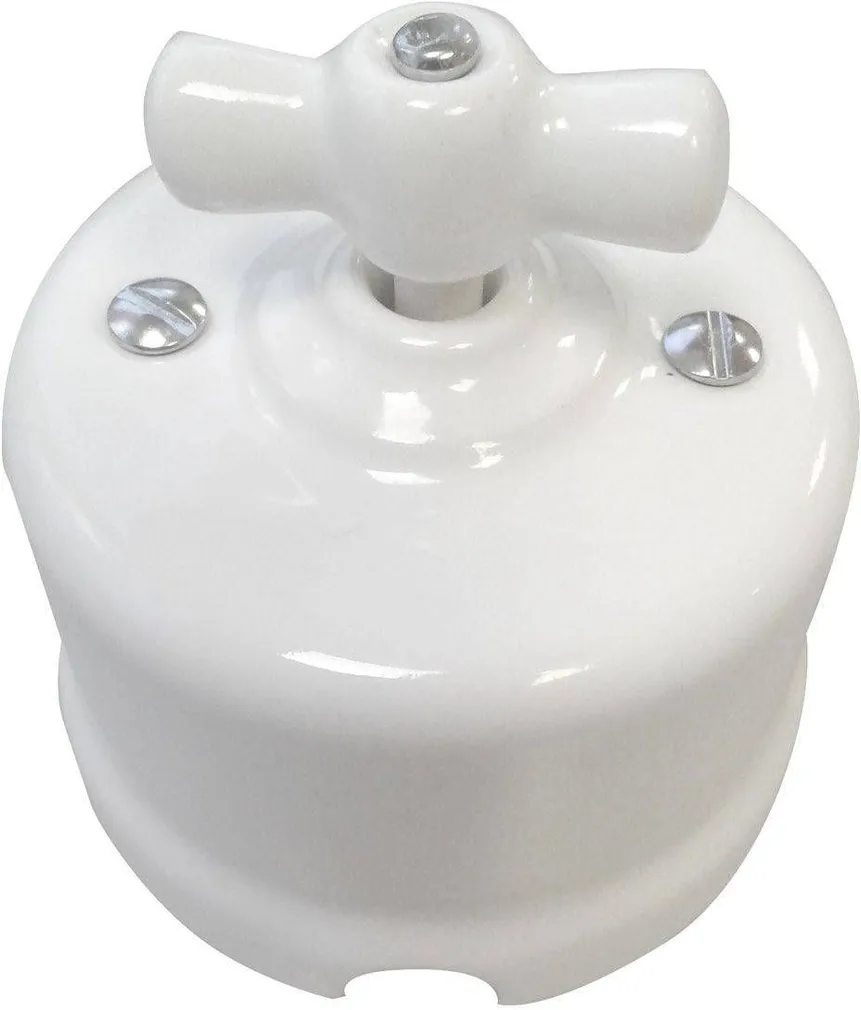 1-NE LÜLITI FENDE VK PÖÖRD KERAAMILINE VALGE