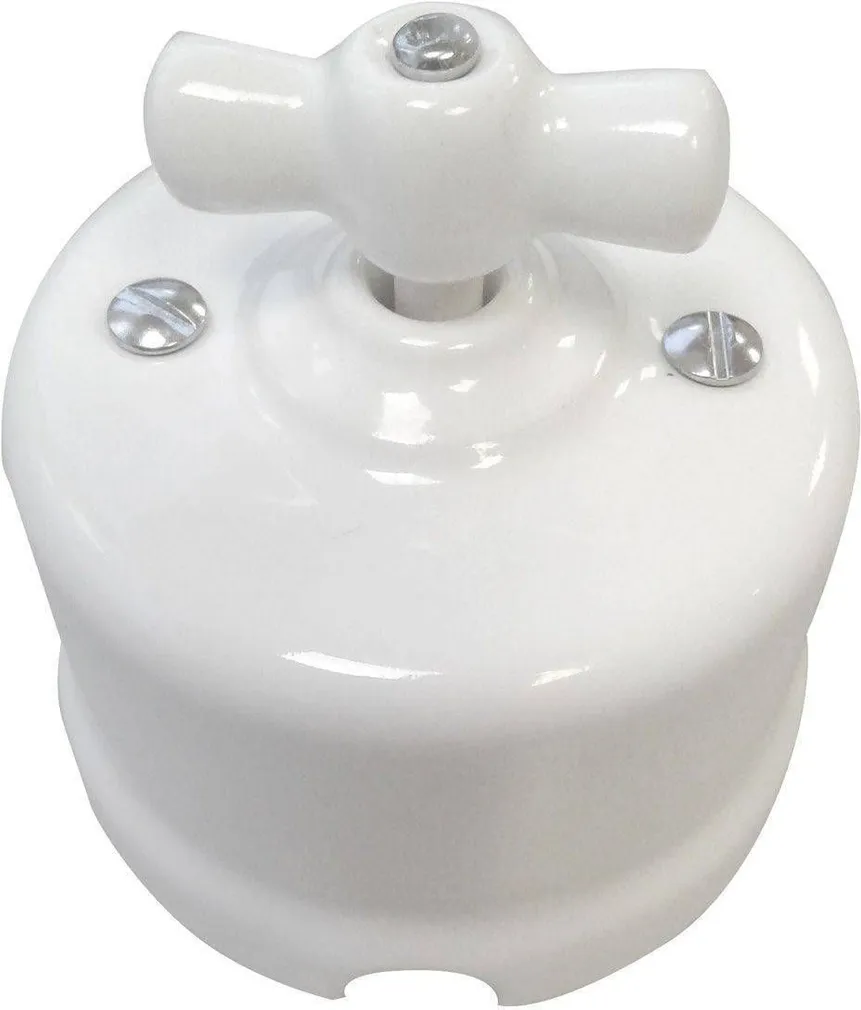 2-NE PÖÖRDLÜLITI FENDE KERAAMILINE VALGE