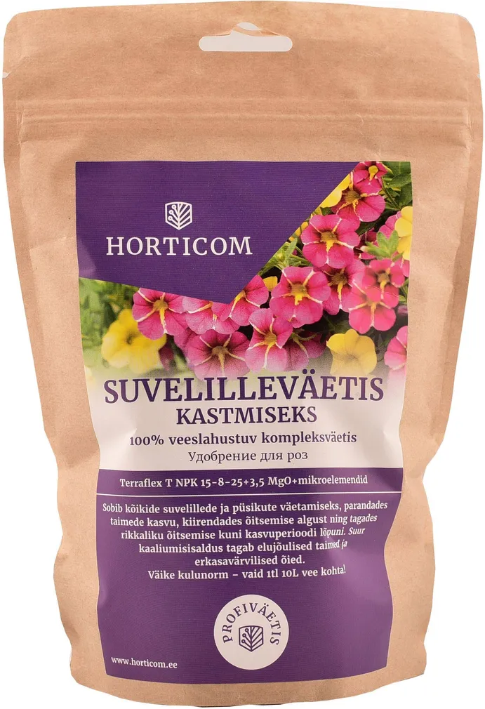 SUVELILLEVÄETIS KASTMISEKS HORTICOM 750G