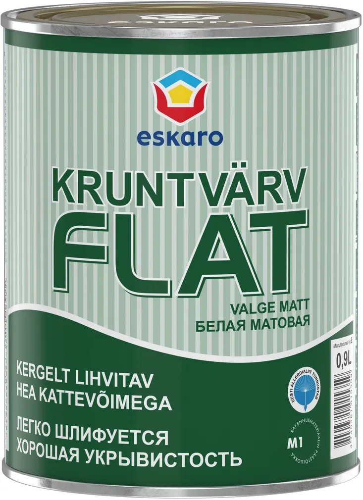 KRUNTVÄRV ESKARO FLAT 2,25L VALGE TÄISMATT