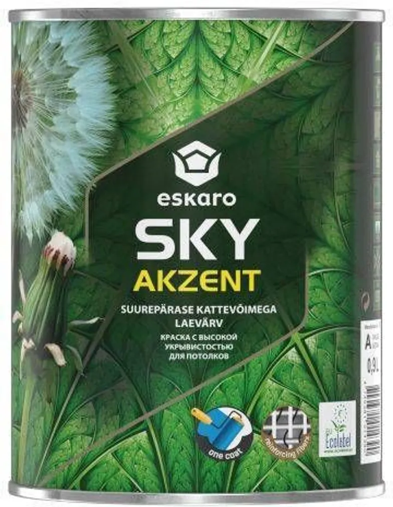 LAEVÄRV ESKARO AKZENT SKY 0,9L VALGE TÄISMATT
